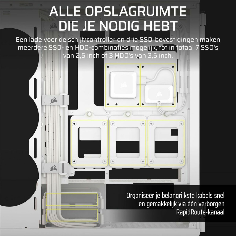 ATX Semi-Tower Gehäuse Corsair CC-9011299-WW Weiß Bunt