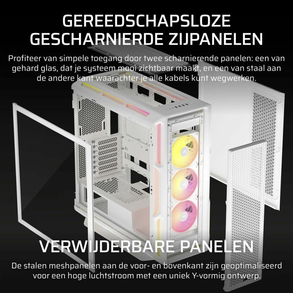 ATX Semi-tower Box Corsair CC-9011299-WW White Multicolour
