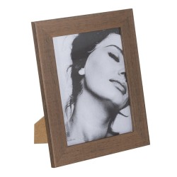 Fotorahmen Braun Holz Kristall 20 x 1 x 25 cm