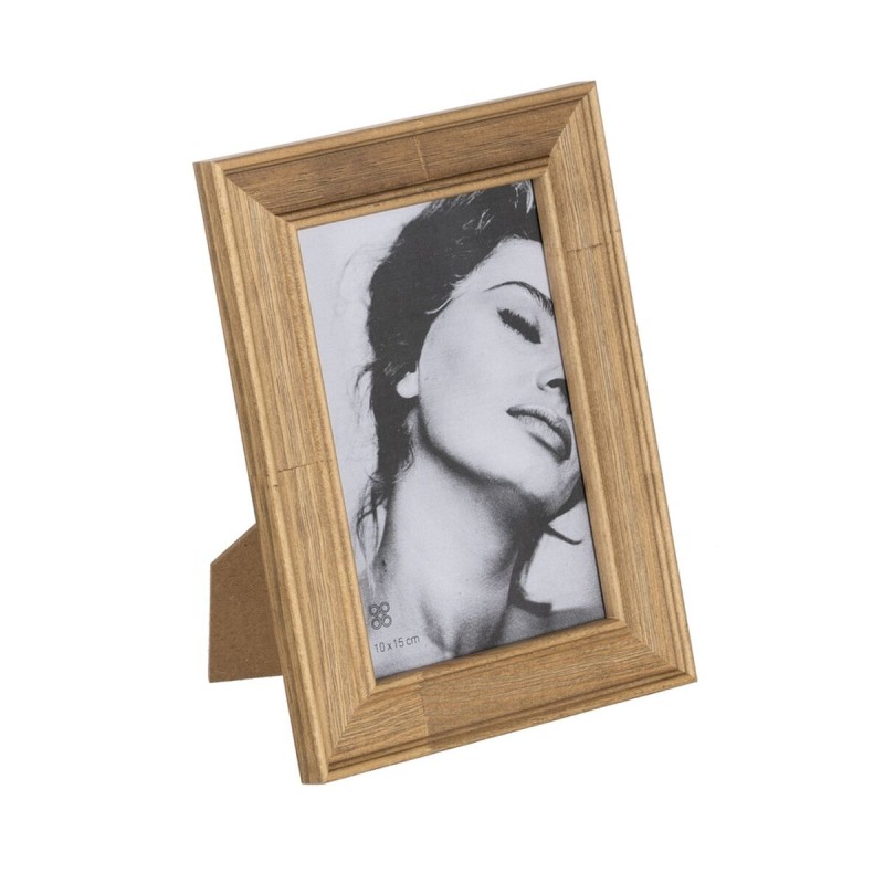 Fotorahmen Hellbraun Holz Kristall 14,5 x 1,5 x 20 cm