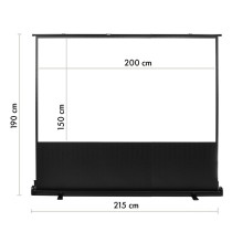 Projektionsleinwand MacLean MC-211 100"