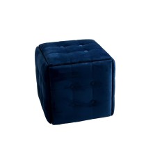 Stuhl-Set GO GIFT Transformer Granatrot Samt Stahl 50 x 50 x 50 cm Puff 5 in 1 5 Stück
