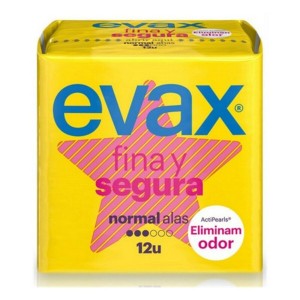 Compresses Normales avec Ailes Evax Segura (12 uds) 12 Unités