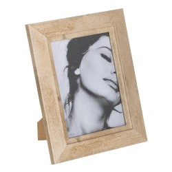 Cadre photo Beige Bois Verre 21,5 x 26,5 cm