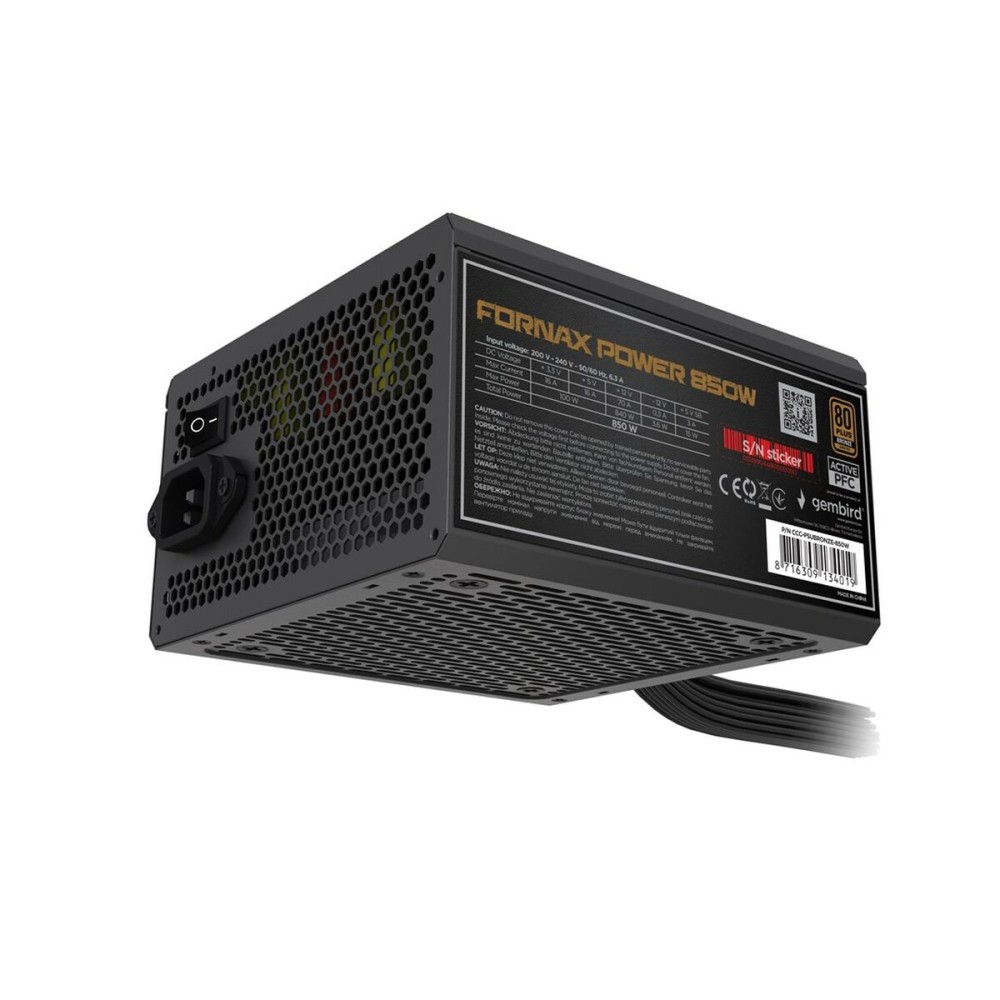 Stromquelle GEMBIRD CCC-PSUBRONZE-850W