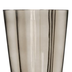 Vase Grau Kristall 15,5 x 15 x 25 cm