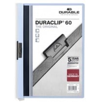 Portfoliomappe Durable Duraclip 60 Blau Durchsichtig A4 25 Stücke