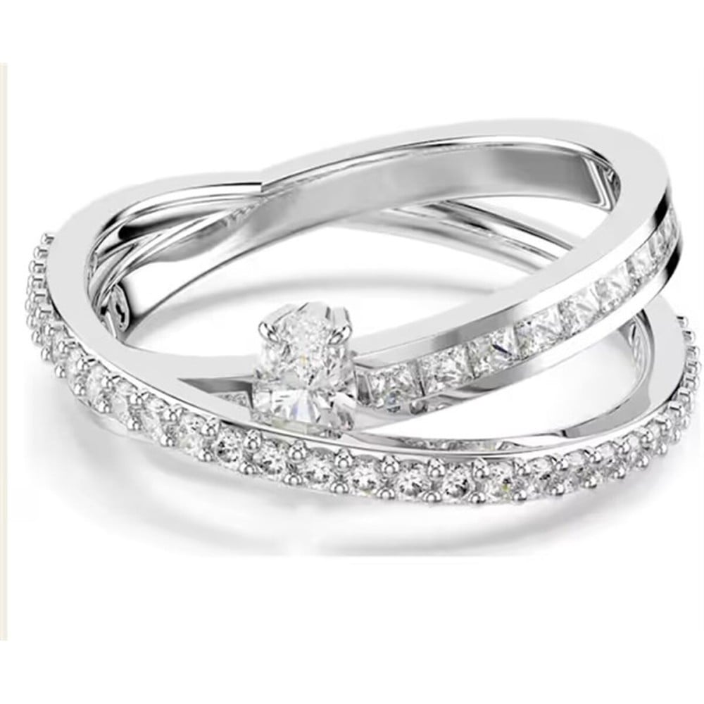 Damenring Swarovski 5691230 Silberfarben 18