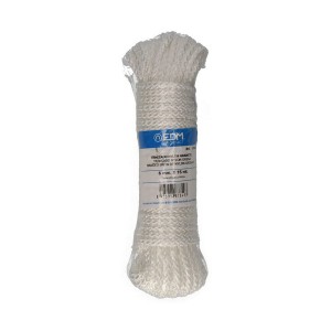 écheveau tressé EDM 87849 Blanc Nylon 15 m