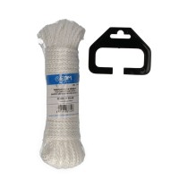 écheveau tressé EDM 87849 Blanc Nylon 15 m