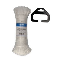 écheveau tressé EDM 87850 Blanc Nylon 25 m