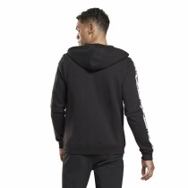 Veste de Sport pour Homme Reebok Identity Tape FZ Noir