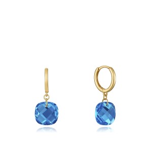 Damenohrringe Viceroy 13102E100-53 Sterlingsilber 925 Gold Blau