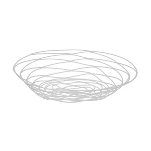 Obstschale Versa Weiß Metall Stahl 23 X 7 X 31 CM