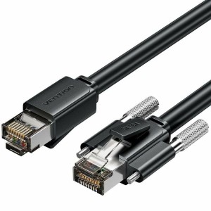 Kategorie 6 Hard FTP RJ45 Kabel Vention IBUBH Schwarz 2 m