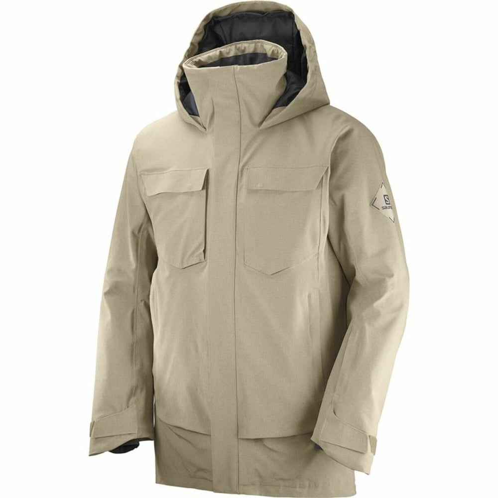 Skijacke Salomon Stance Cargo Beige Herren