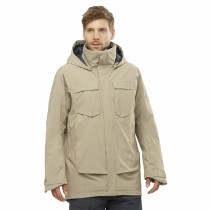 Skijacke Salomon Stance Cargo Beige Herren