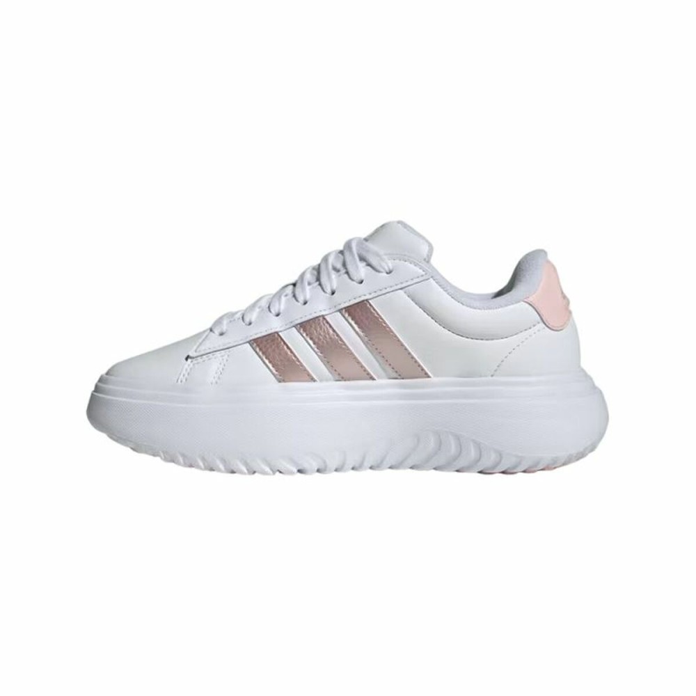 Chaussures de sport pour femme Adidas Grand Court Platform Blanc