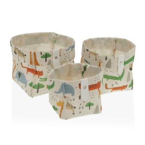 Multi-purpose basket Versa Textile 10 x 10 x 10 cm 14 x 14 x 14 cm 12 x 12 x 12 cm