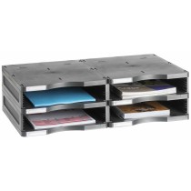 Classeur modulaire Archivo 2000 ArchivoDoc 4 compartiments Din A4 Noir 36 x 60 x 16,5 cm