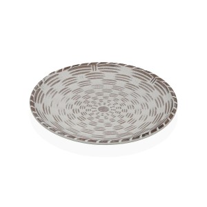 Valet Tray Versa White MDF Wood 20 x 2,5 x 20 cm