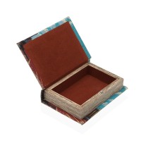 Decorative box Versa London Canvas MDF Wood