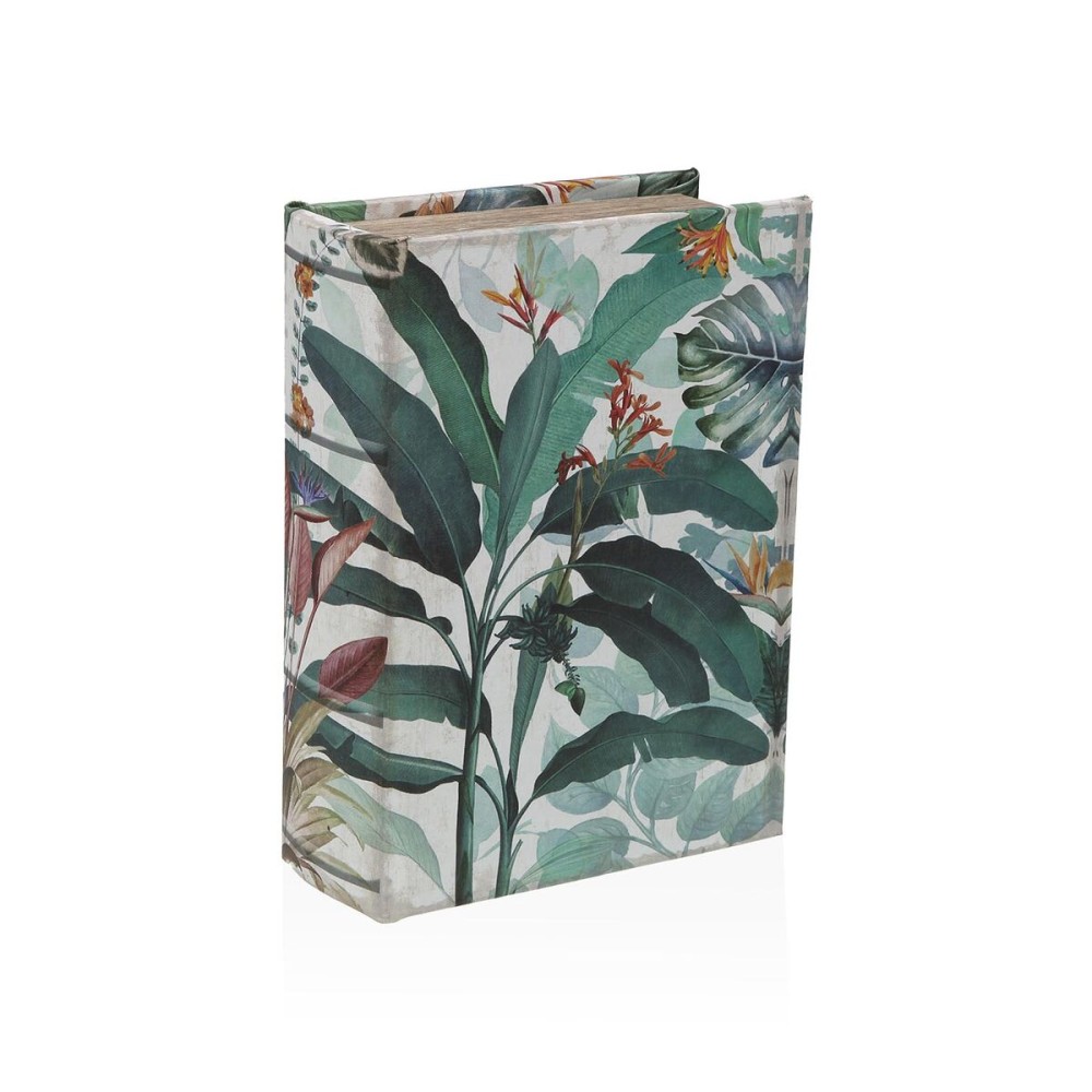 Box-Schmuckkästchen Versa Leinwand Holz MDF 7 x 22 x 16 cm Tropical