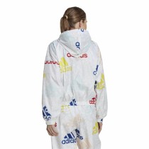 Sportjacke für Frauen Adidas Essentials Multi-Colored Logo Weiß