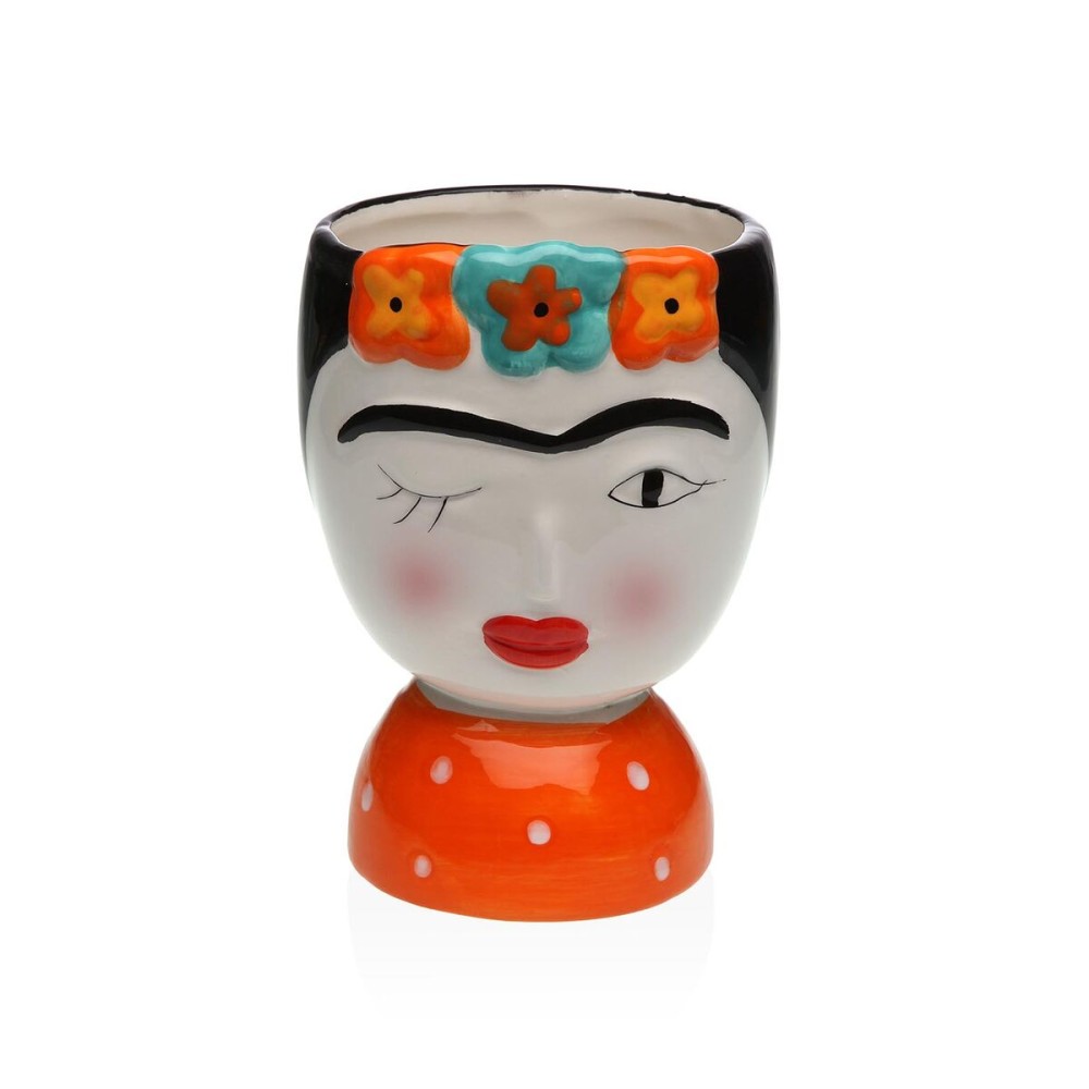 Vase Versa Ceramic Escandinavo/Nórdico 14,3 X 25,5 X 18,5 CM Frida Kahlo