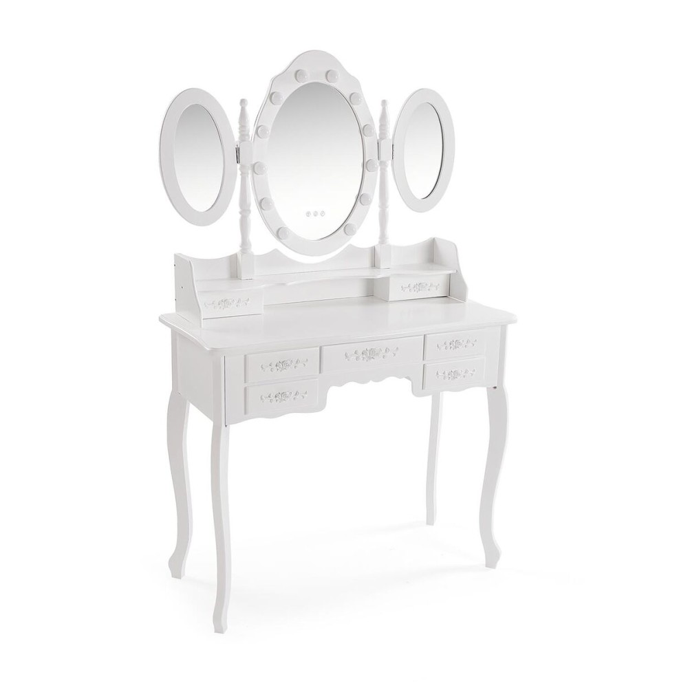 Dresser Versa White Wood Crystal MDF Wood 40 X 144 X 90 CM