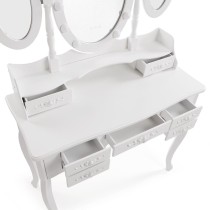 Dresser Versa White Wood Crystal MDF Wood 40 X 144 X 90 CM