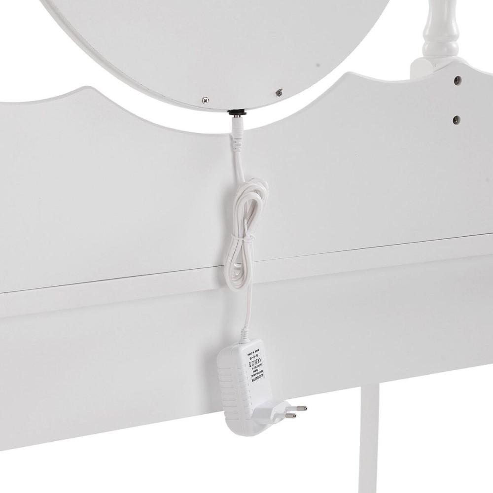 Dresser Versa White Wood Crystal MDF Wood 40 X 144 X 90 CM