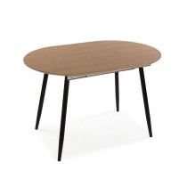 Dining Table Versa DOINYO Black Metal MDF Wood 80 x 75 x 160 cm