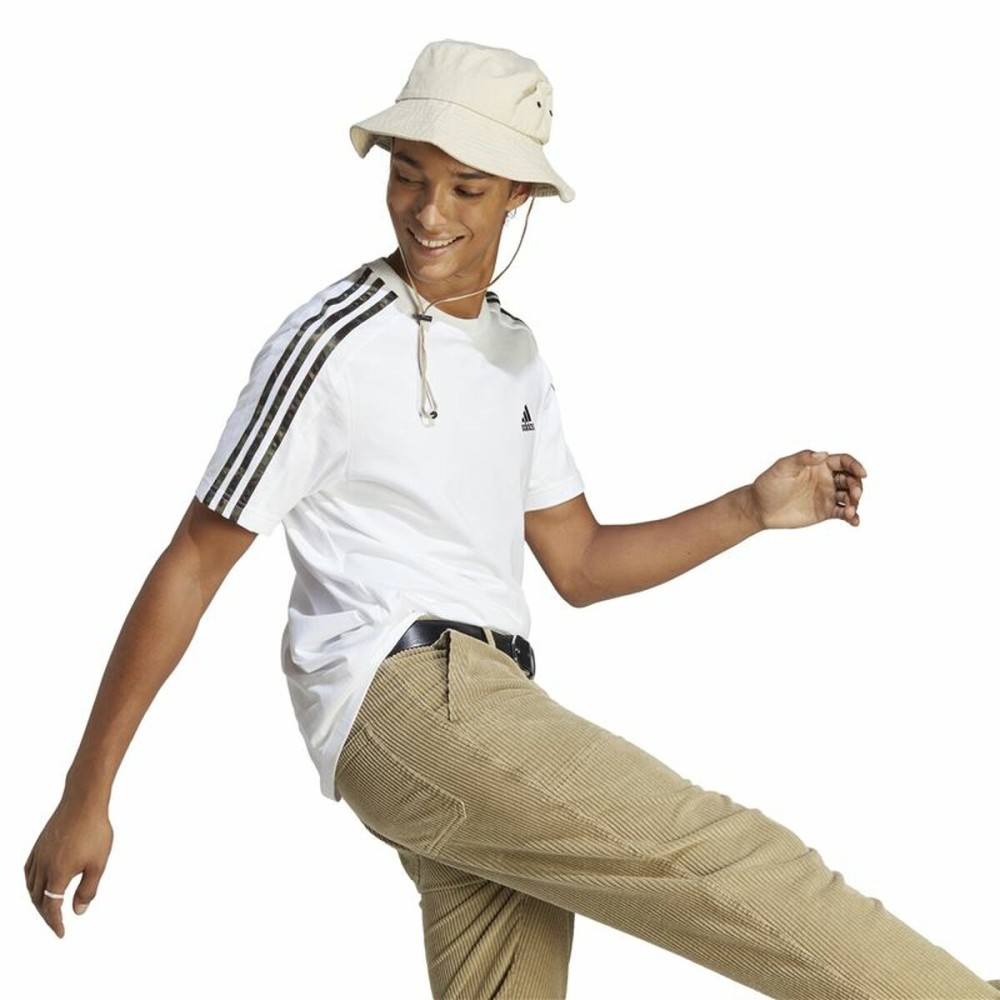 T-shirt à manches courtes homme Adidas Essentials Single 3S Blanc