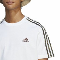 Herren Kurzarm-T-Shirt Adidas Essentials Single 3S Weiß