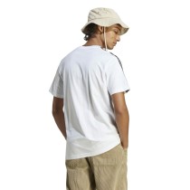 Men’s Short Sleeve T-Shirt Adidas Essentials Single 3S White