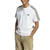 Herren Kurzarm-T-Shirt Adidas Essentials Single 3S Weiß