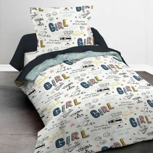 Parure de couette Kids First TODAY Blanc Lit simple