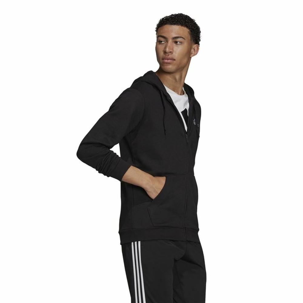 Sportjackefür Herren Adidas French Terry Big Logo Schwarz