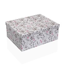 Set of decorative boxes Versa Caprice Cardboard (15 Pieces)