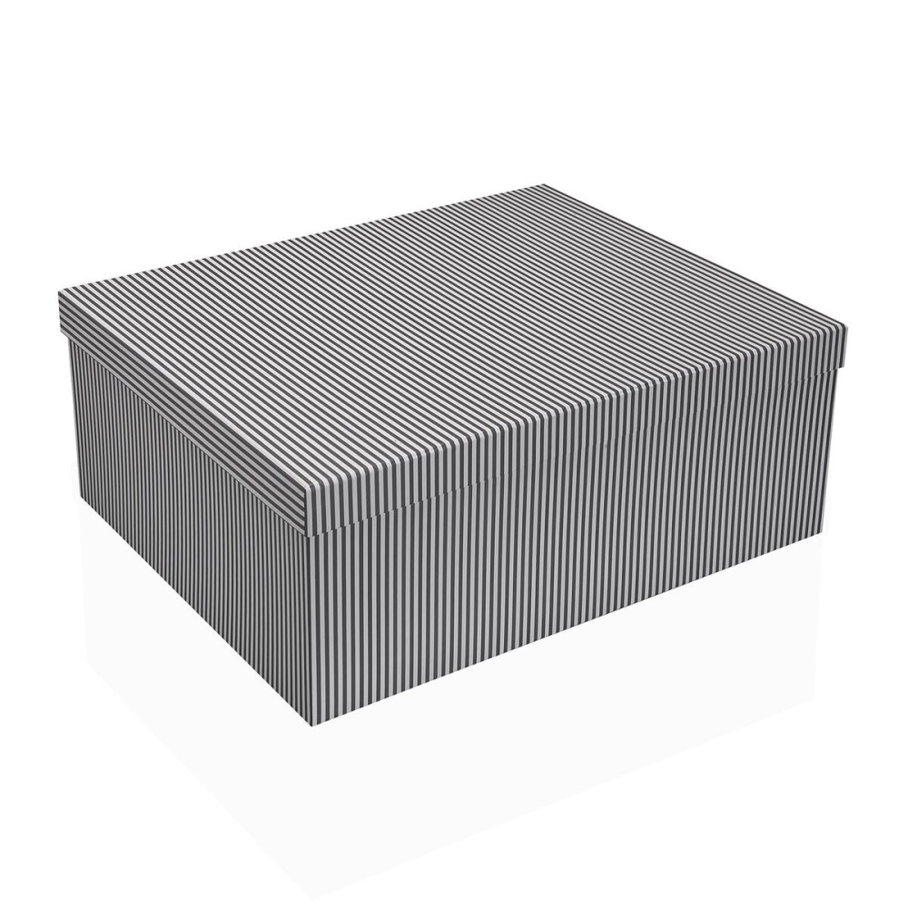 Set of decorative boxes Versa Grey Cardboard (15 Pieces)