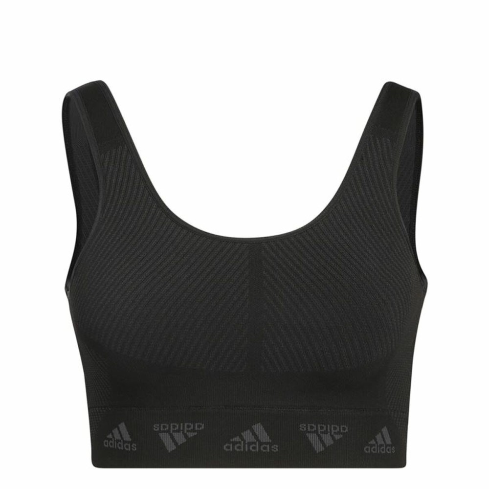 Sport-BH Adidas Aeroknit Schwarz