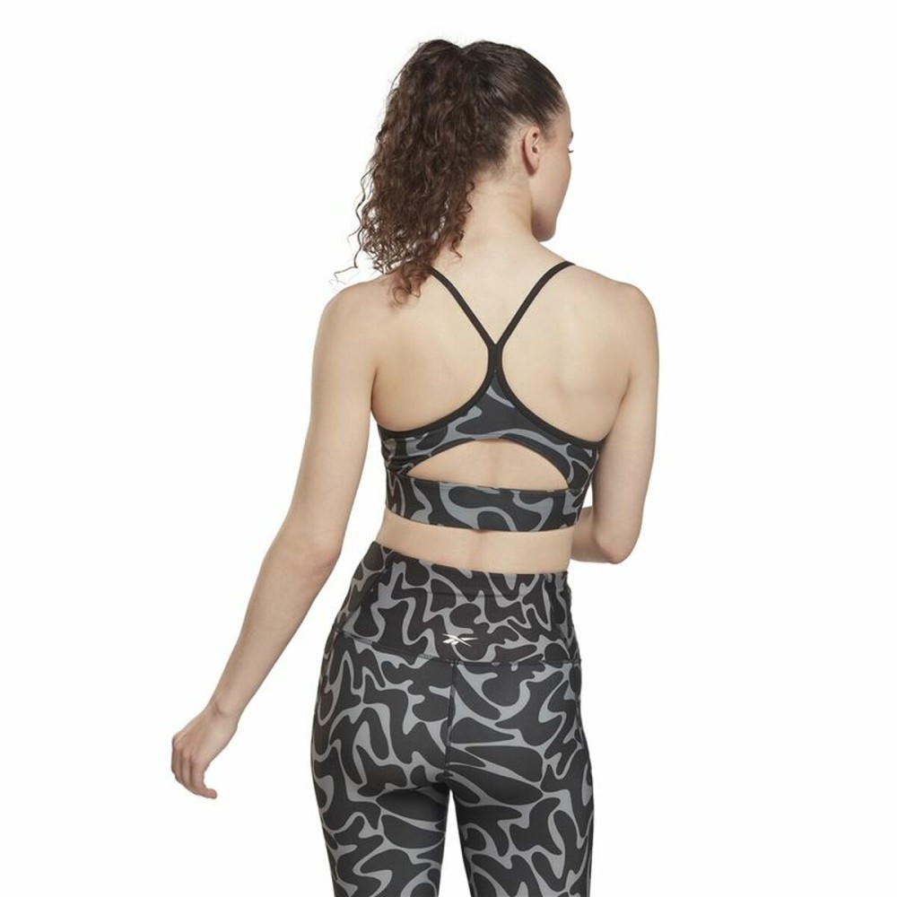 Sports Bra Reebok Workout Ready Black Grey