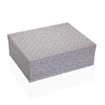 Set of decorative boxes Versa Pink Cardboard Flowers (15 Pieces)