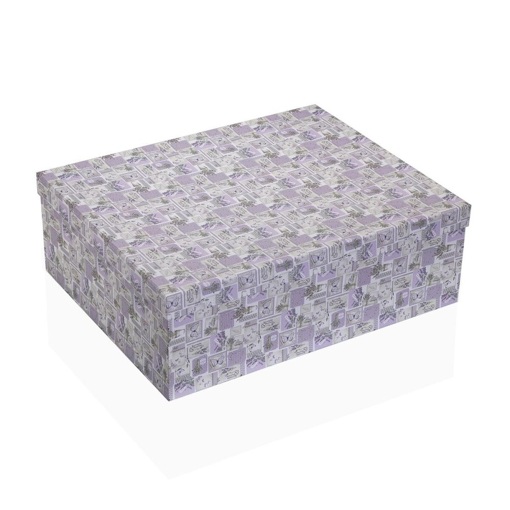 Set of decorative boxes Versa Cardboard Lavendar (15 Pieces)