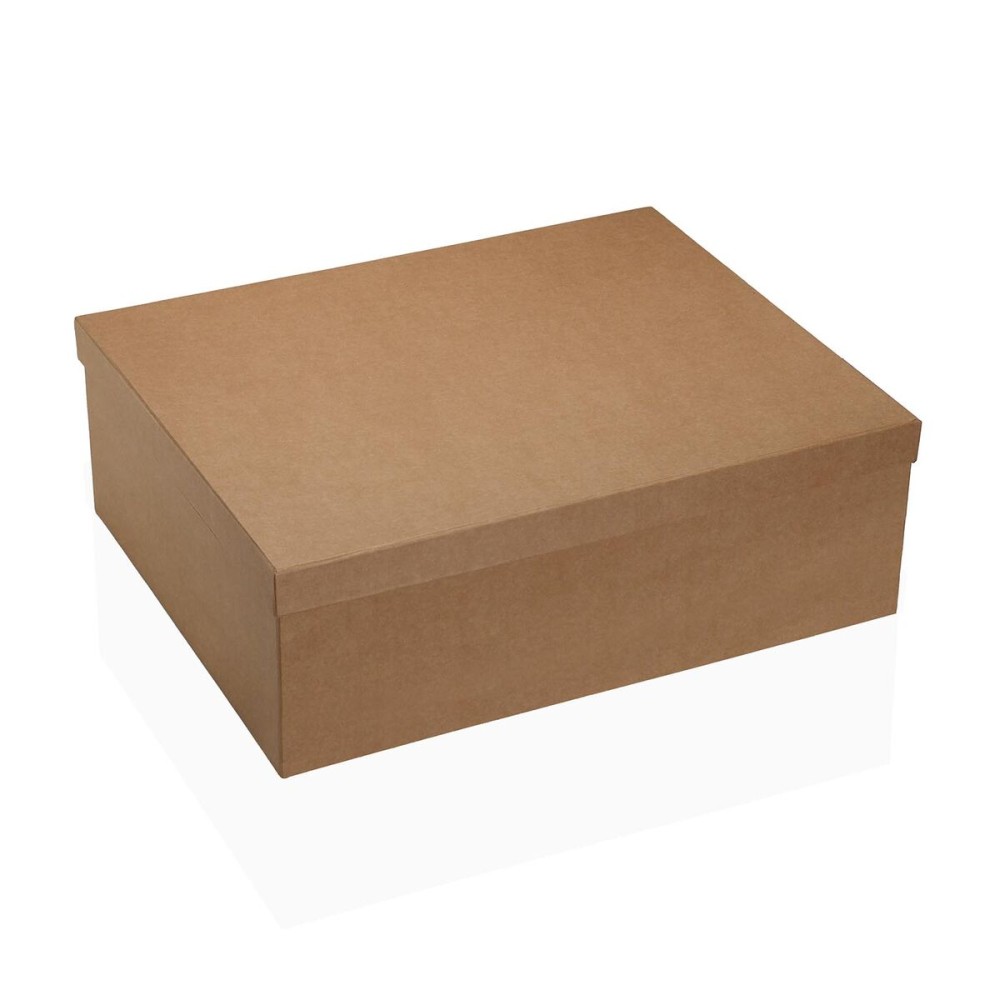 Set de boîtes décoratives Versa Marron Carton (15 Pièces)