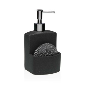 Seifenspender Versa Schwarz Harz aus Keramik Minimalistisch