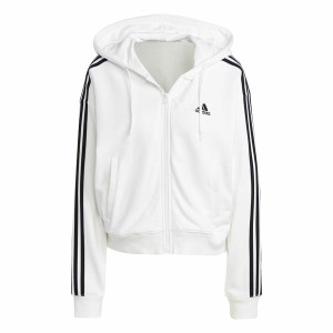Sweat à capuche femme Adidas 3S Ft Fz S Blanc