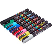 Set of Felt Tip Pens Uni-Ball POSCA Basic PC-5M Multicolour 8 Pieces (8 Units)