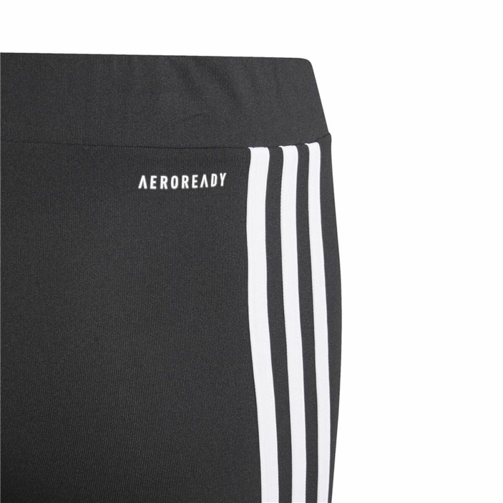 Leggings de Sport pour Enfants Adidas Design 2 Move 3 Stripes Noir